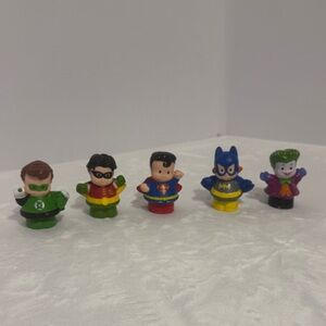 Little People Fisher Price DC Super Friends Exclusive Figures Lot of 5 pieces